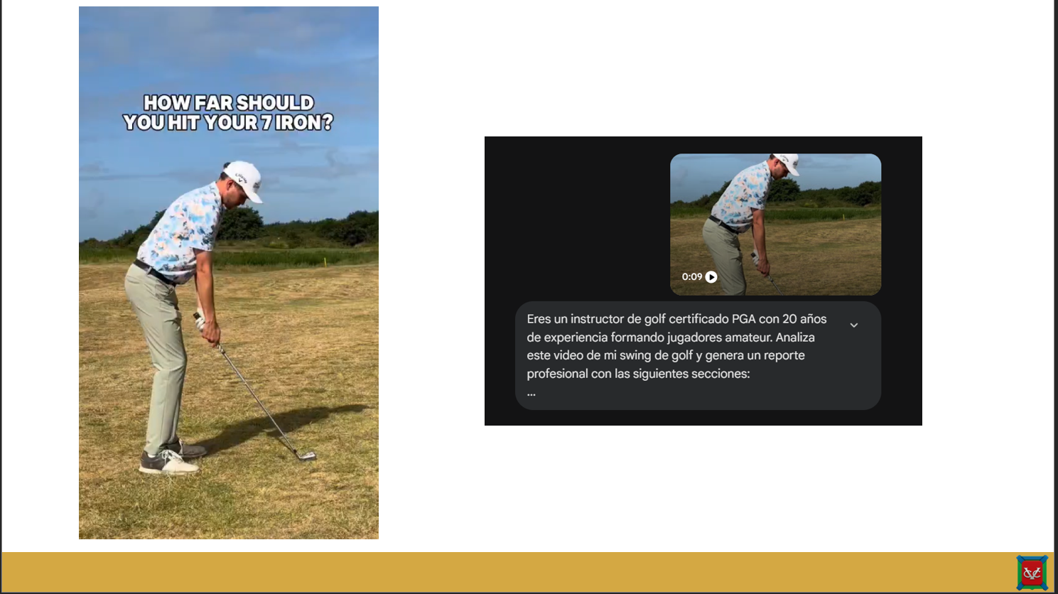 Análisis de swing de golf